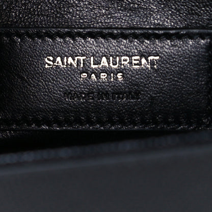 Saint Laurent Grain De Poudre Medium Classic Monogram Kate Satchel Black 6 of 11