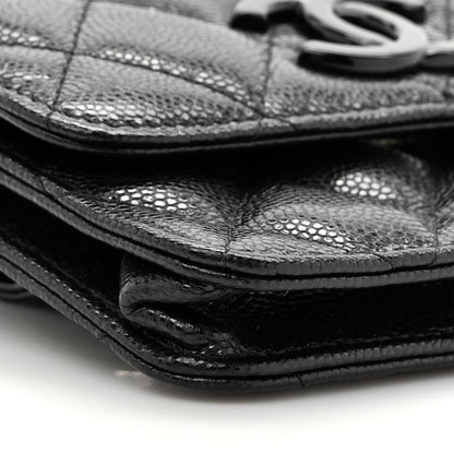 Chanel Caviar Quilted My Everything Belt Flap Card Holder Black 10 of 11