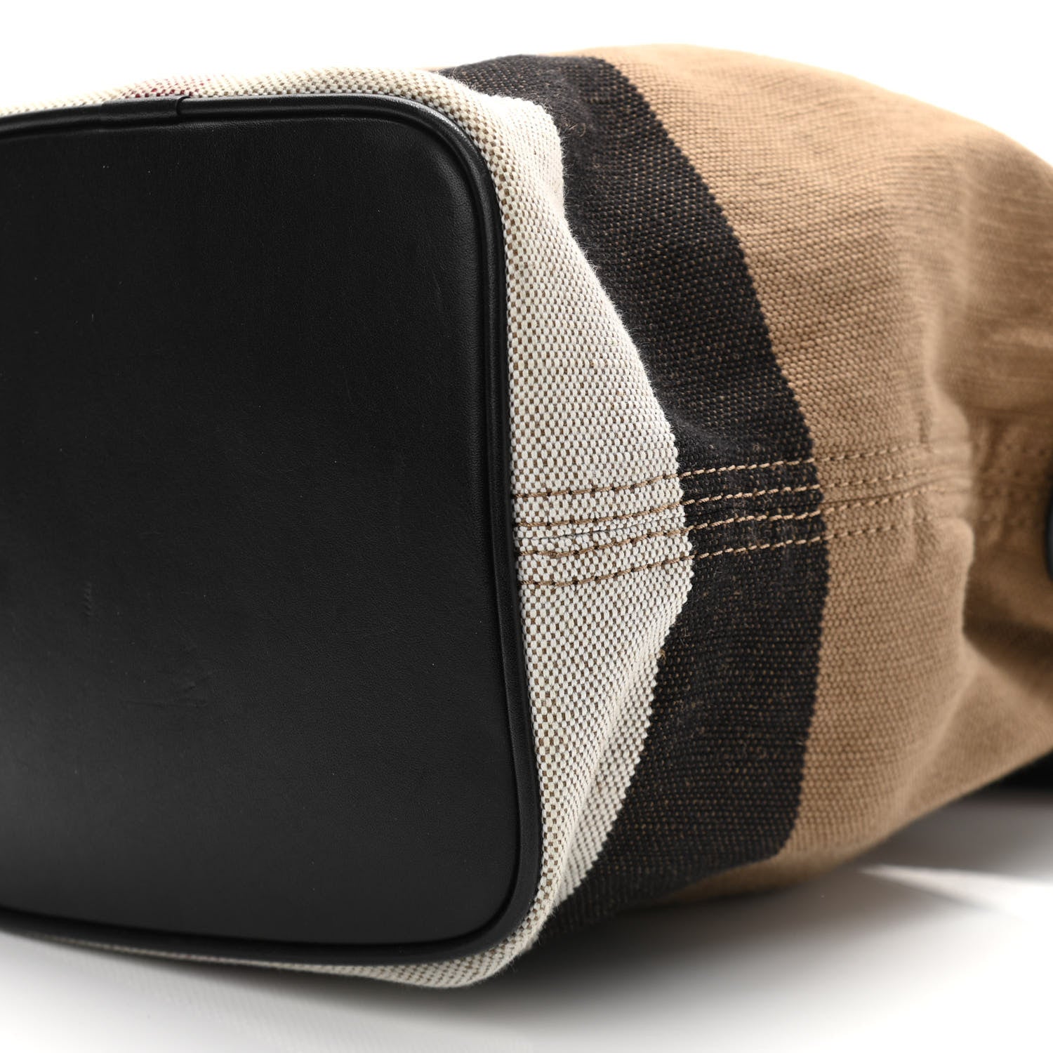 Burberry Canvas Mega Check Mini Ashby Tassel Crossbody Black 12 of 12