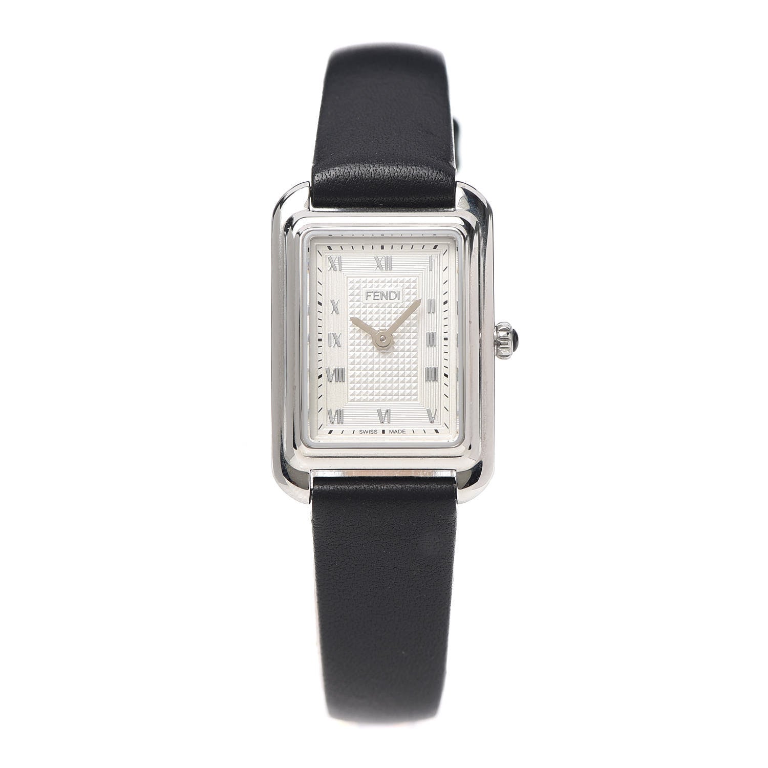 Fendi Stainless Steel Calfskin 20mm Classico Quartz Watch 1 of 7