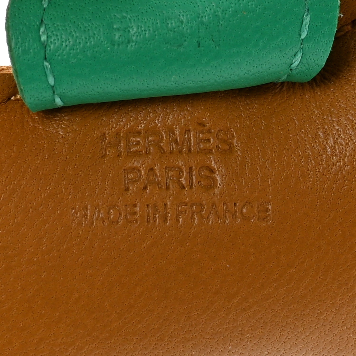 Hermes Milo Lambskin Grigri Rodeo Horse Bag Charm PM Chai Menthe Craie 3 of 5