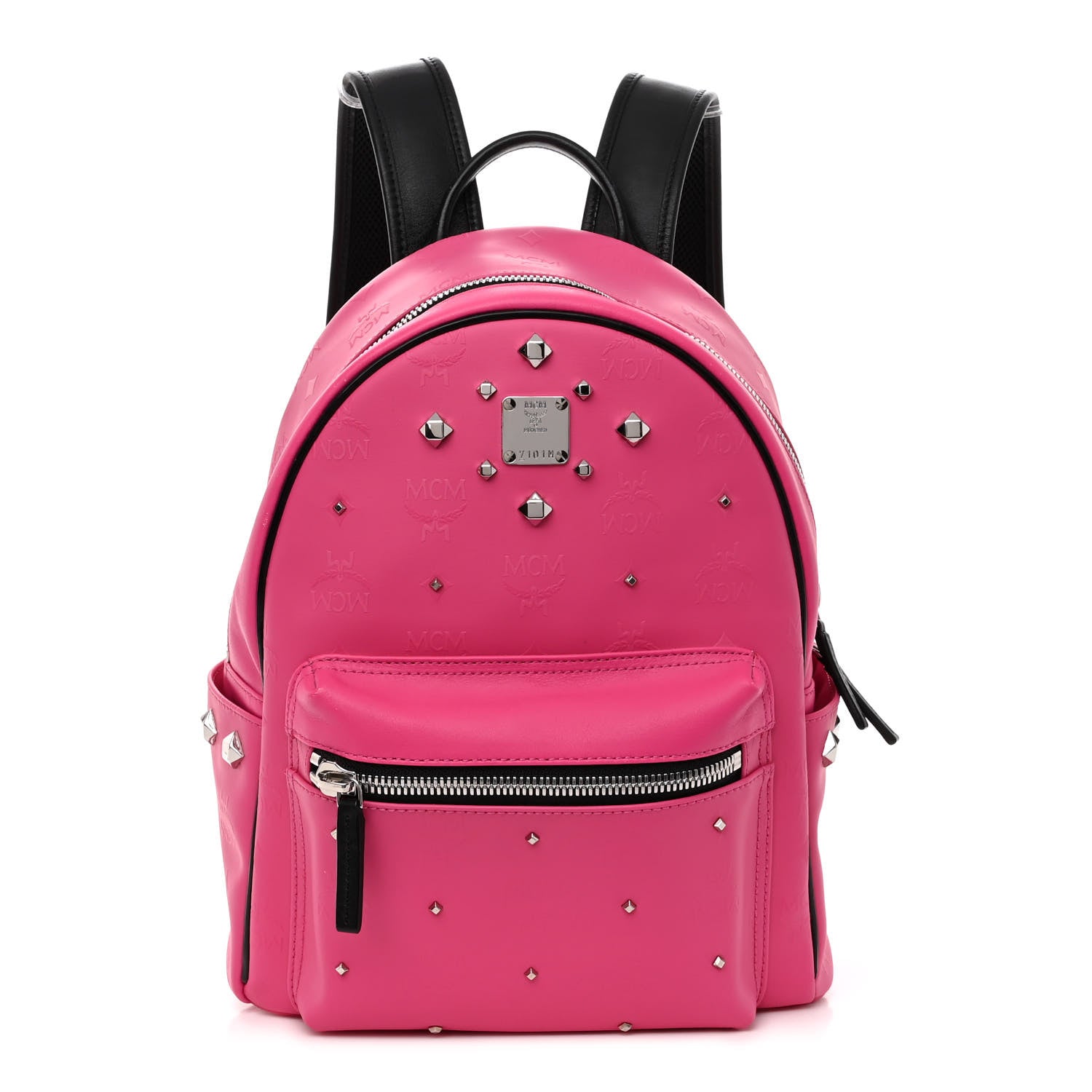 MCM Odeon Studded Small Backpack Beetroot Pink 1 of 9