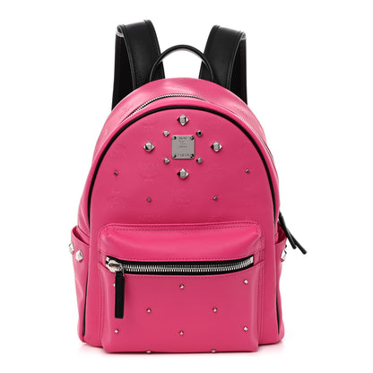 MCM Odeon Studded Small Backpack Beetroot Pink 1 of 9