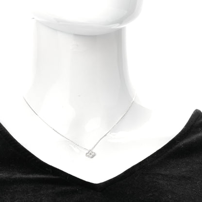 Van Cleef & Arpels 18K White Gold Diamond Sweet Alhambra Pendant Necklace 2 of 7