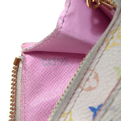 Louis Vuitton Monogram Multicolor Key Pouch White Litchi 7 of 7