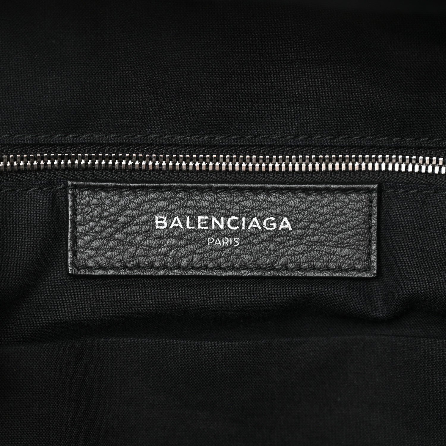 Balenciaga Calfskin Logo Small Everyday Backpack Black White 6 of 14