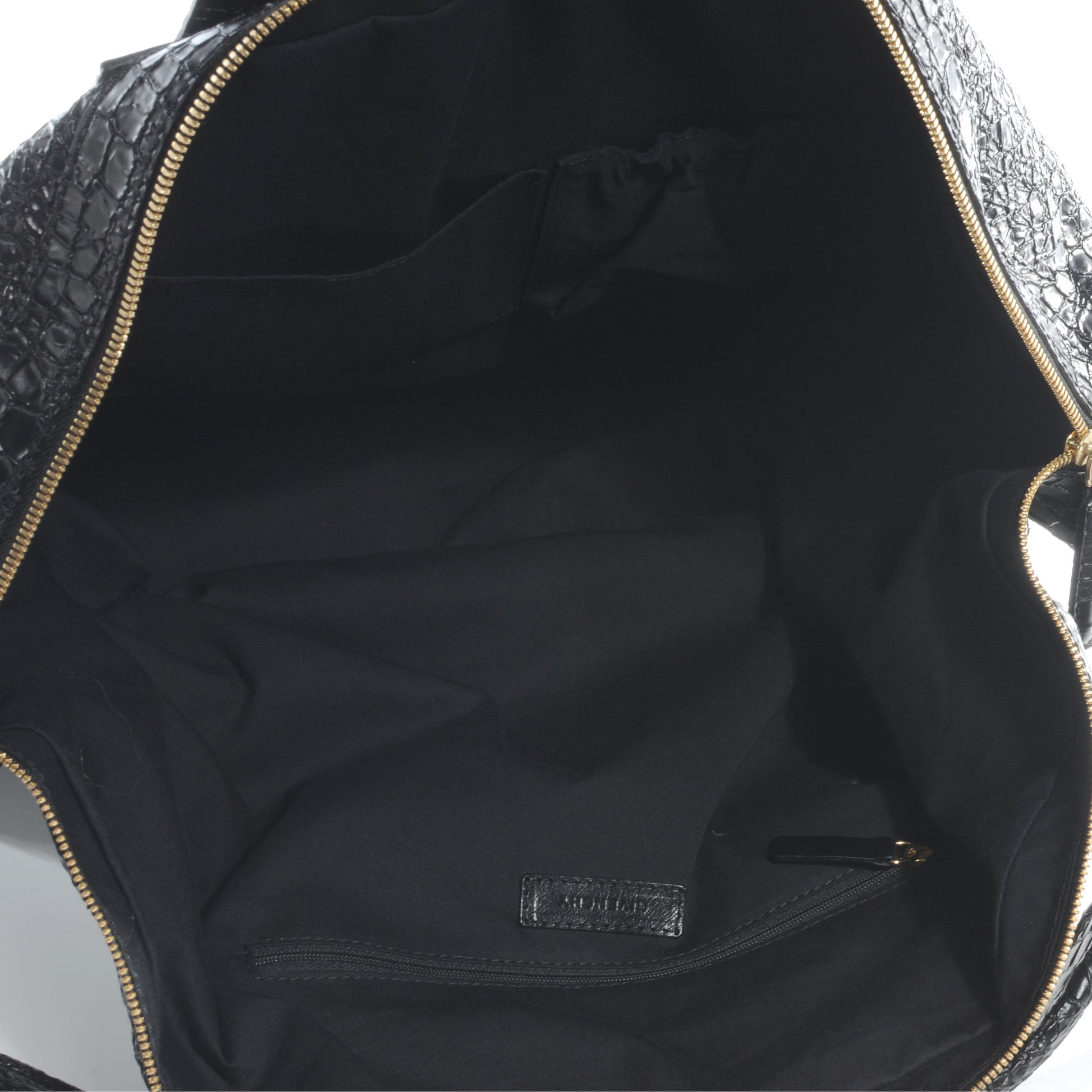 Givenchy Calfskin Crocodile Embossed Large Nightingale Black 5 of 8