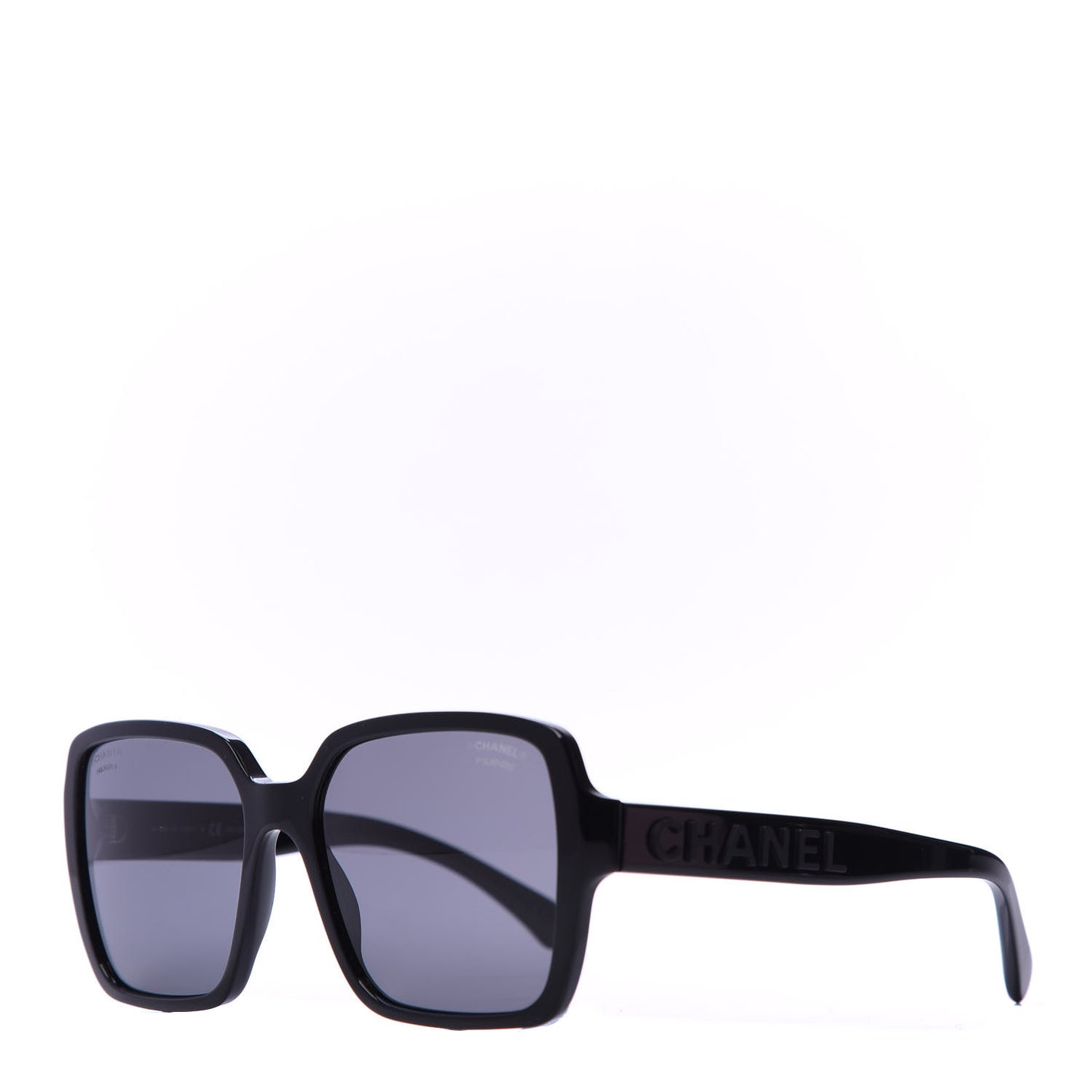 Acetate Polarized Square Sunglasses 5408 Black