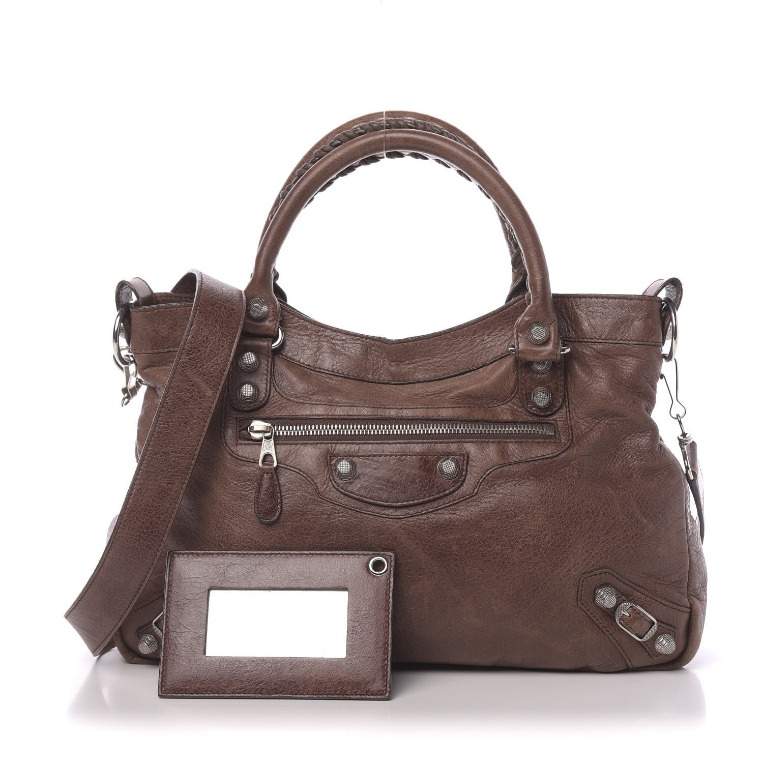 Balenciaga Agneau Giant 12 Silver Hardware Town Castagna 1 of 18