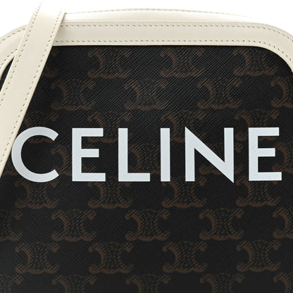 Celine Triomphe Canvas Small Camera Bag White 8 of 10