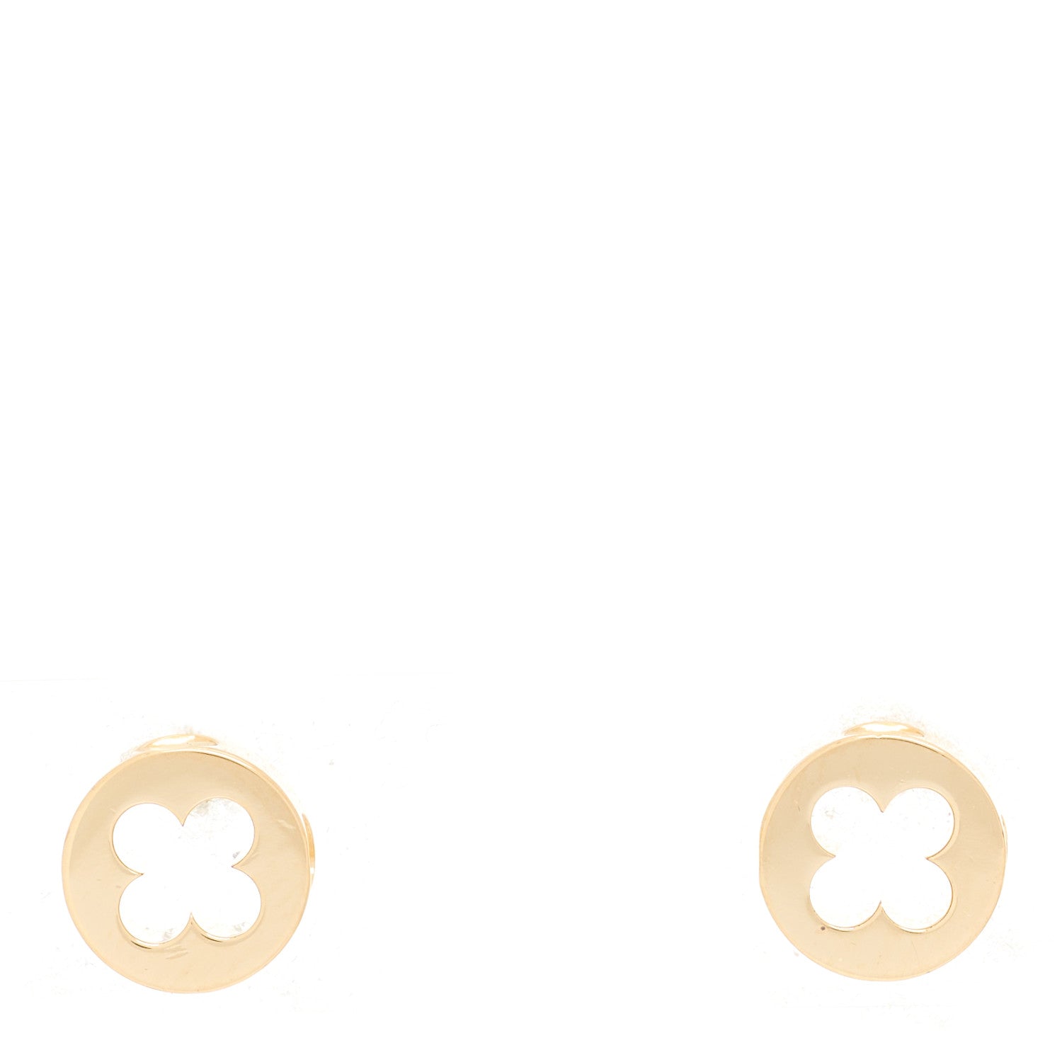 Louis Vuitton 18K Yellow Gold Empreinte Ear Studs Earrings 1 of 4