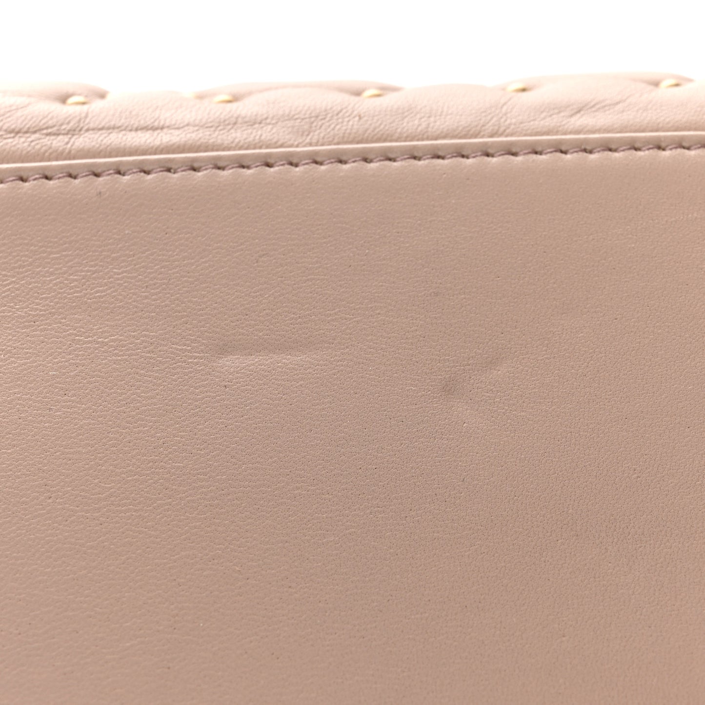 Cannage Studded Medium Supple Lady Dior Light Pink