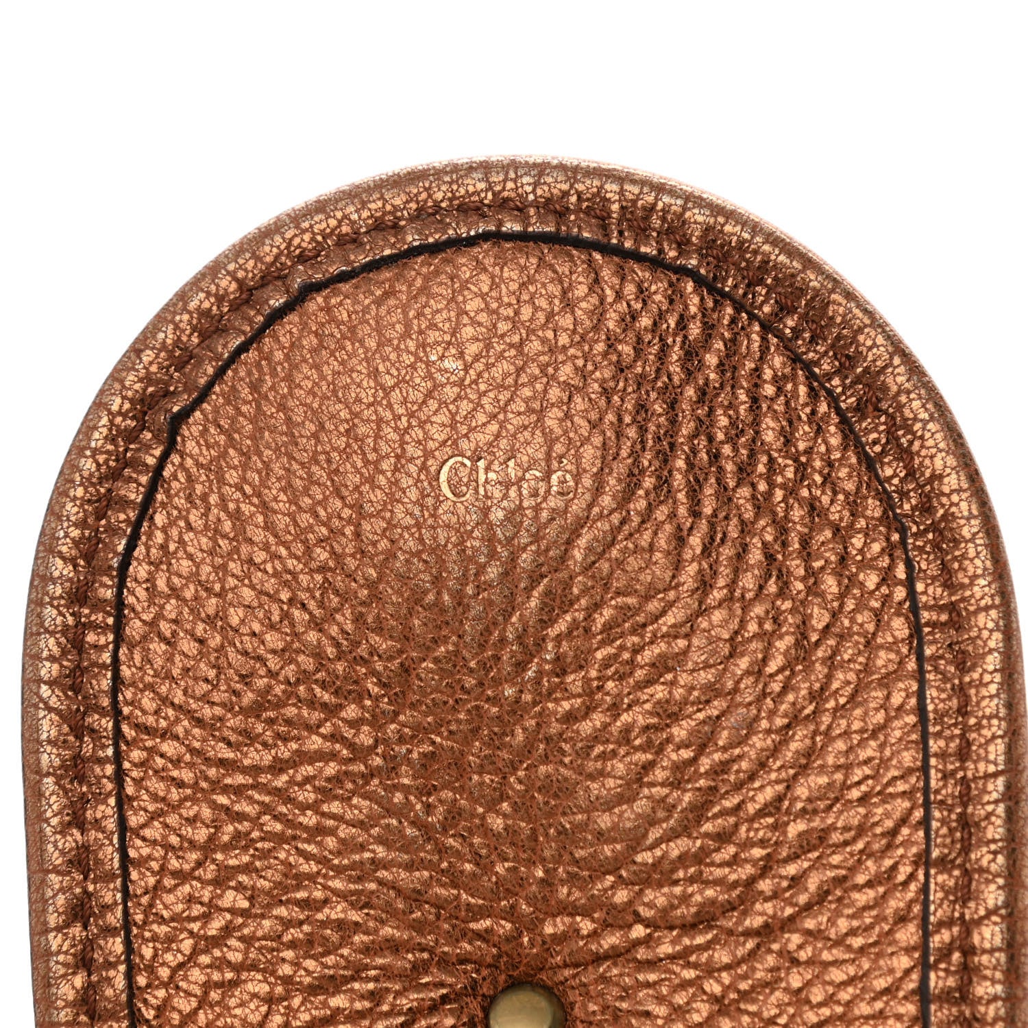 Chloe Metallic Calfskin Kerala Tote Bronze 6 of 15