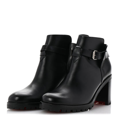 Christian Louboutin Calfskin Communa 70 Ankle Boots 38 Black 4 of 10