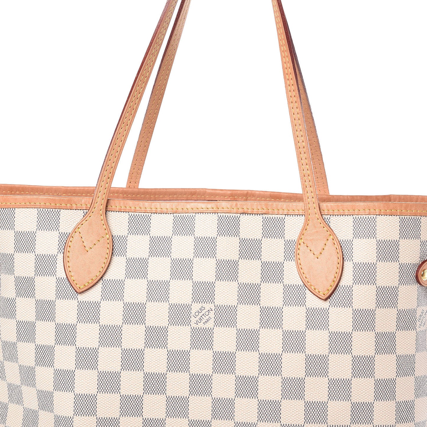 Damier Azur Neo Neverfull MM Rose Ballerine