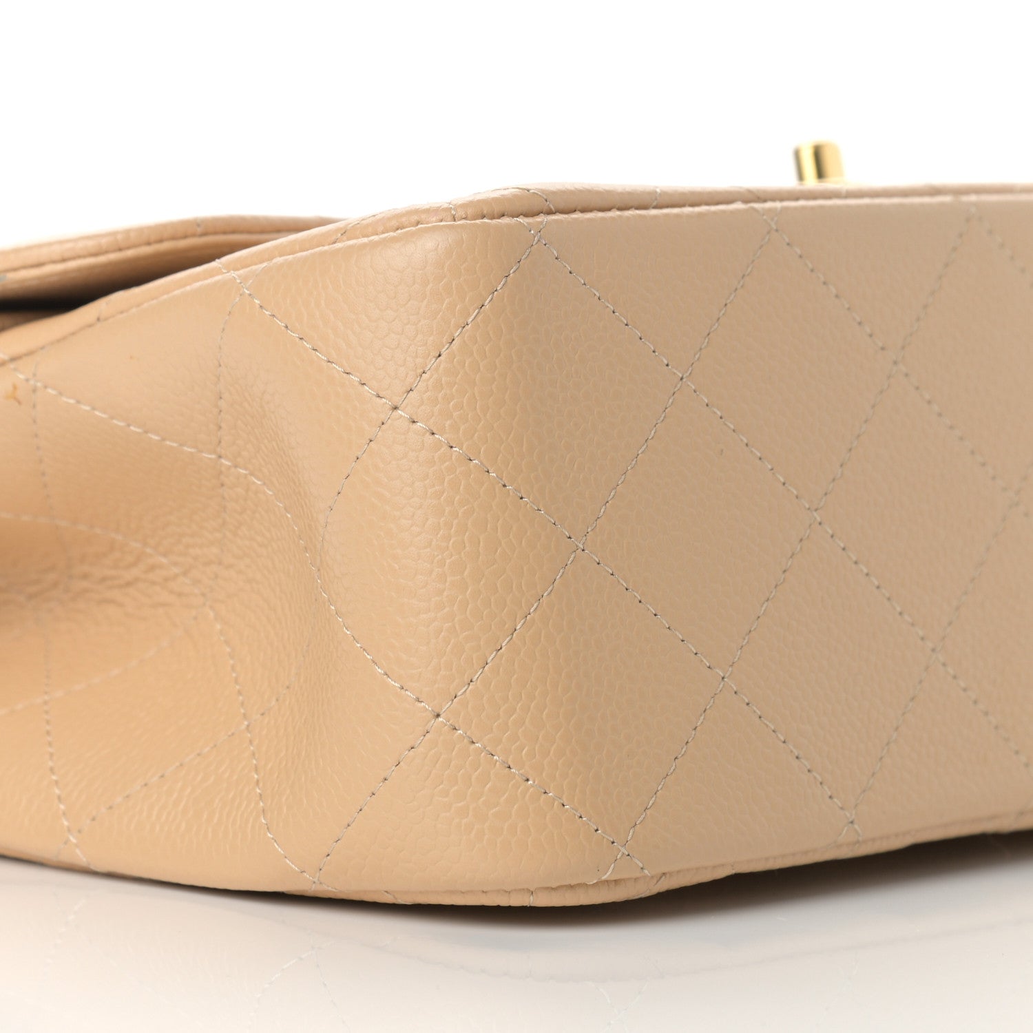 Chanel Caviar Quilted Jumbo Double Flap Beige Clair 8 of 13