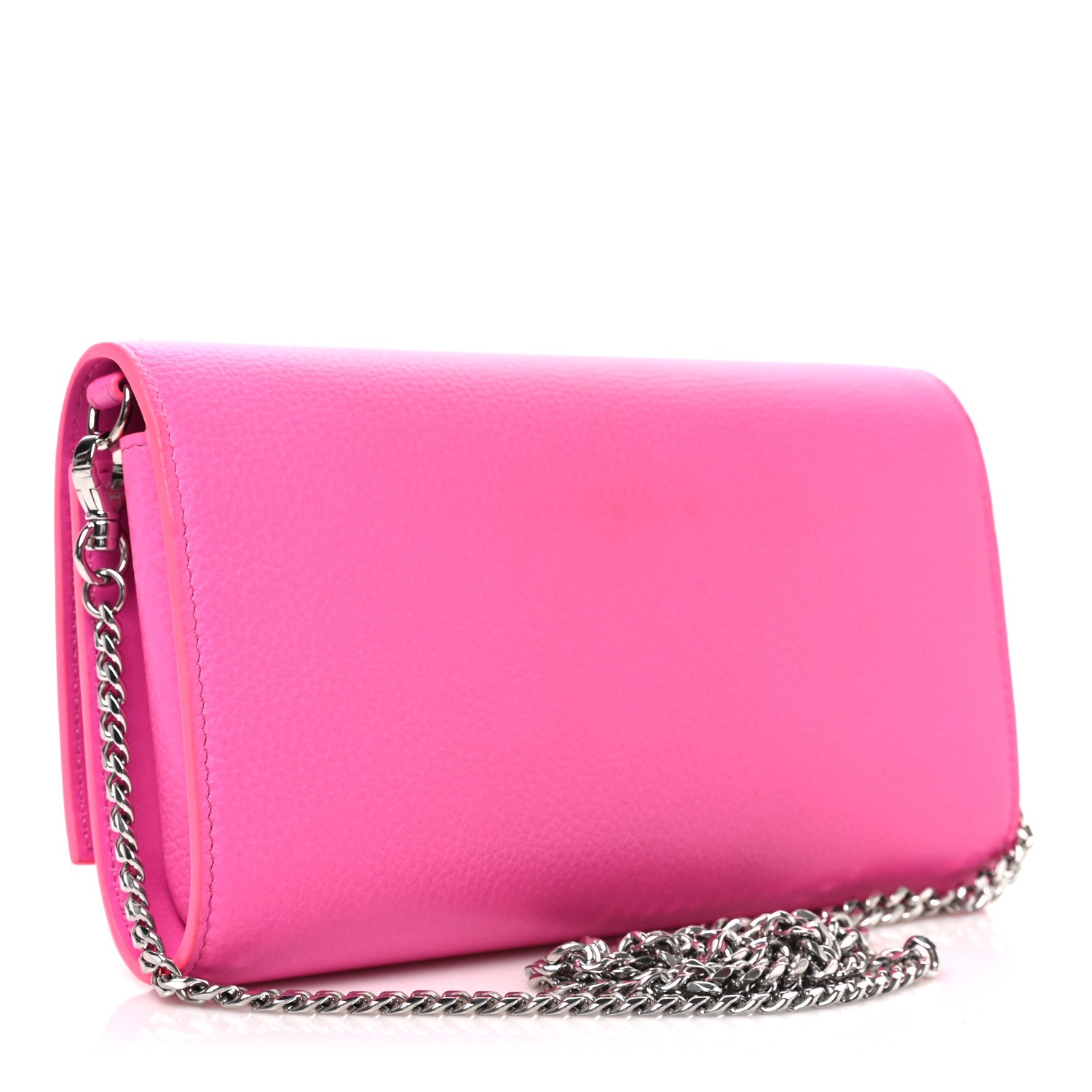 Christian Louboutin Grained Calfskin Spikes Loubinthesky Paloma Wallet On Chain Glam 3 of 9
