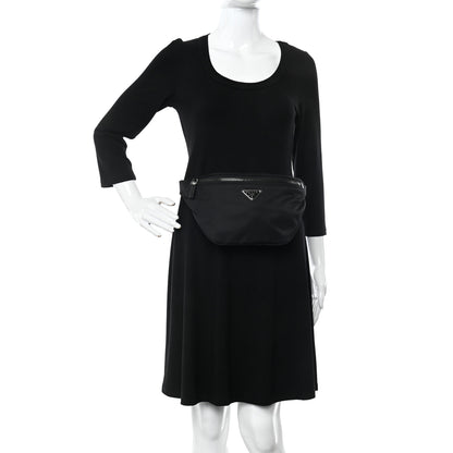 Prada Re-Nylon Saffiano Belt Bag Black 2 of 10
