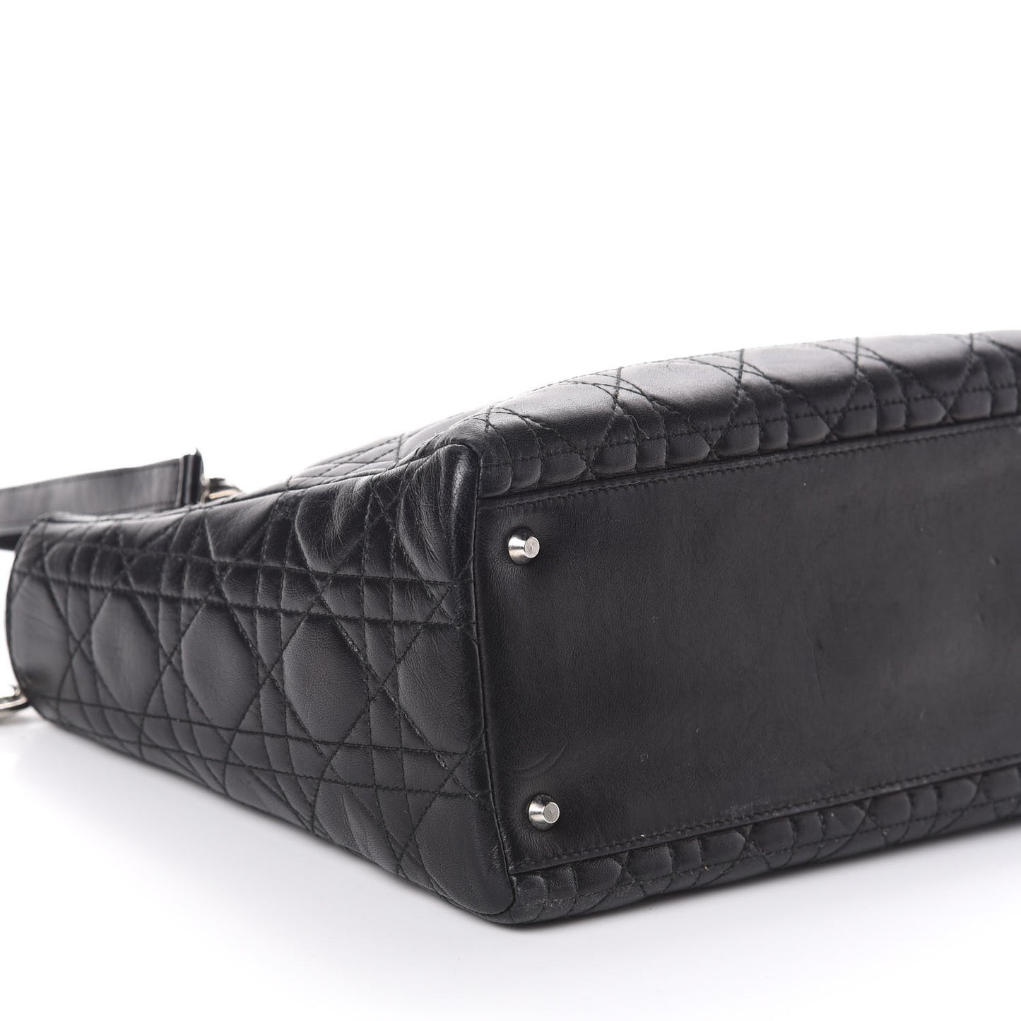 Lambskin Cannage Medium Lady Dior Black