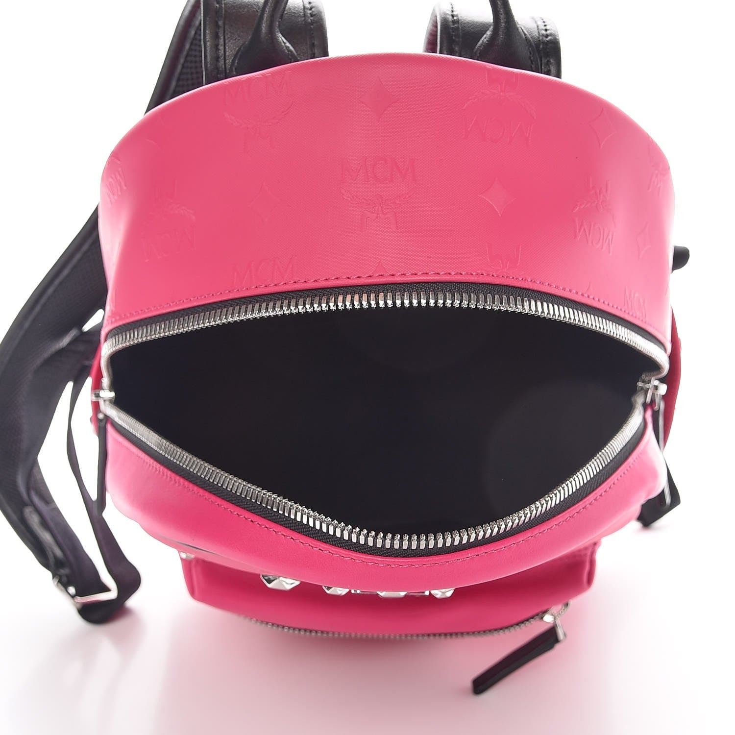 MCM Odeon Studded Small Backpack Beetroot Pink 5 of 9