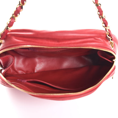 Chanel Lambskin Diamond Stitch Cosmetic Case Red 5 of 17