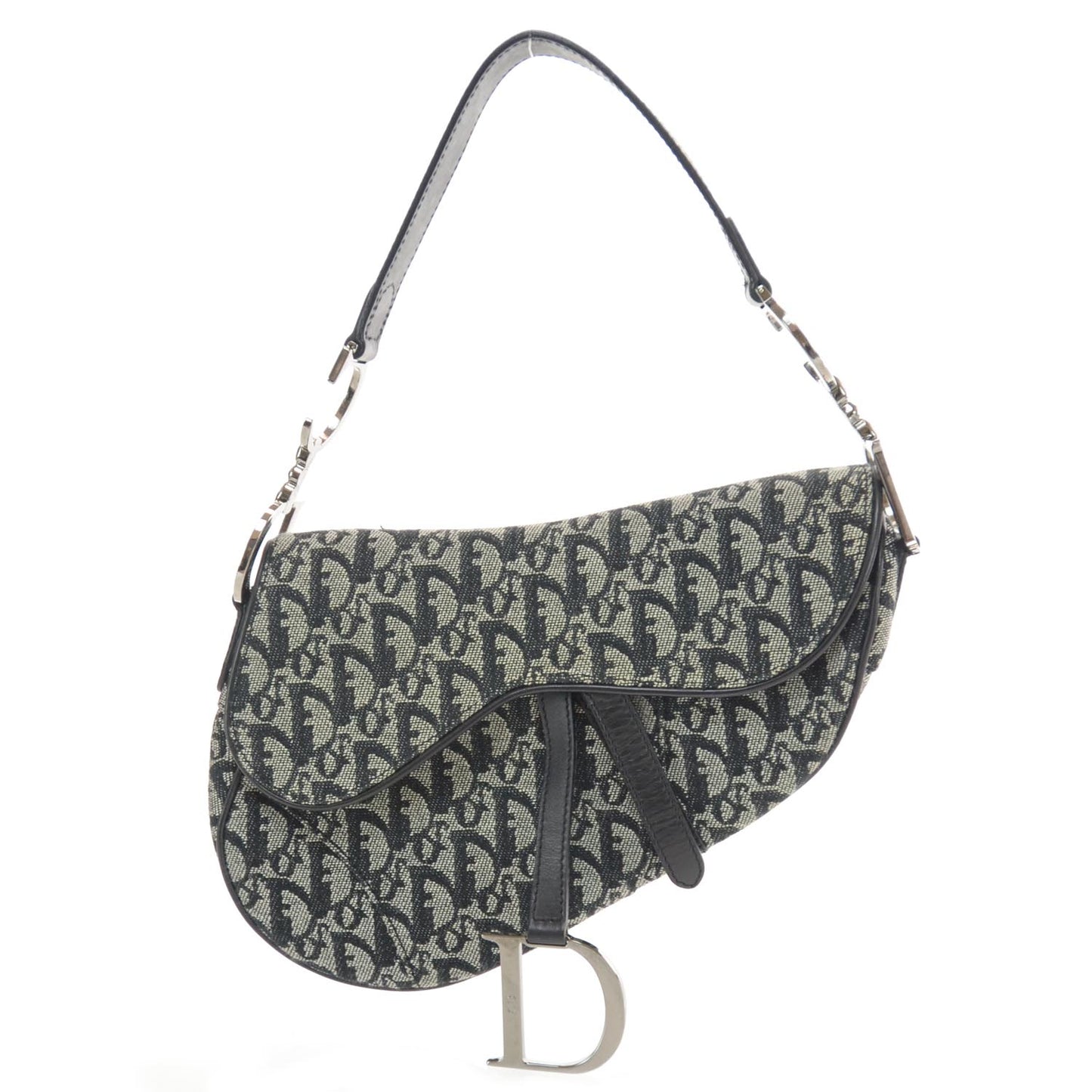Monogram Saddle Bag Black