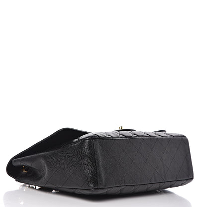 Chanel Caviar Quilted Maxi Single Flap Black 4 of 15