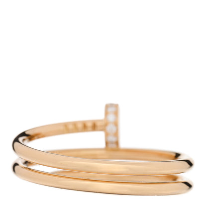 Cartier 18K Yellow Gold Diamond Juste Un Clou Wrap Ring 60 9 3 of 6