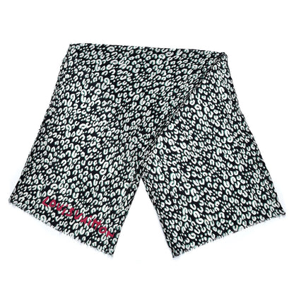 Louis Vuitton Cotton Leopard Stole Blue Infini 3 of 6