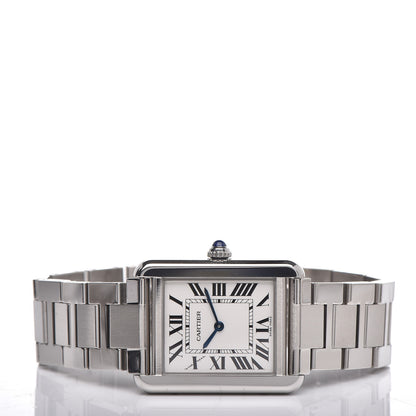 Cartier Stainless Steel 24mm Tank Solo Quartz Watch 3 of 7