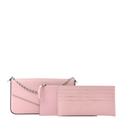 Louis Vuitton Epi Pochette Felicie Rose Ballerine 3 of 12
