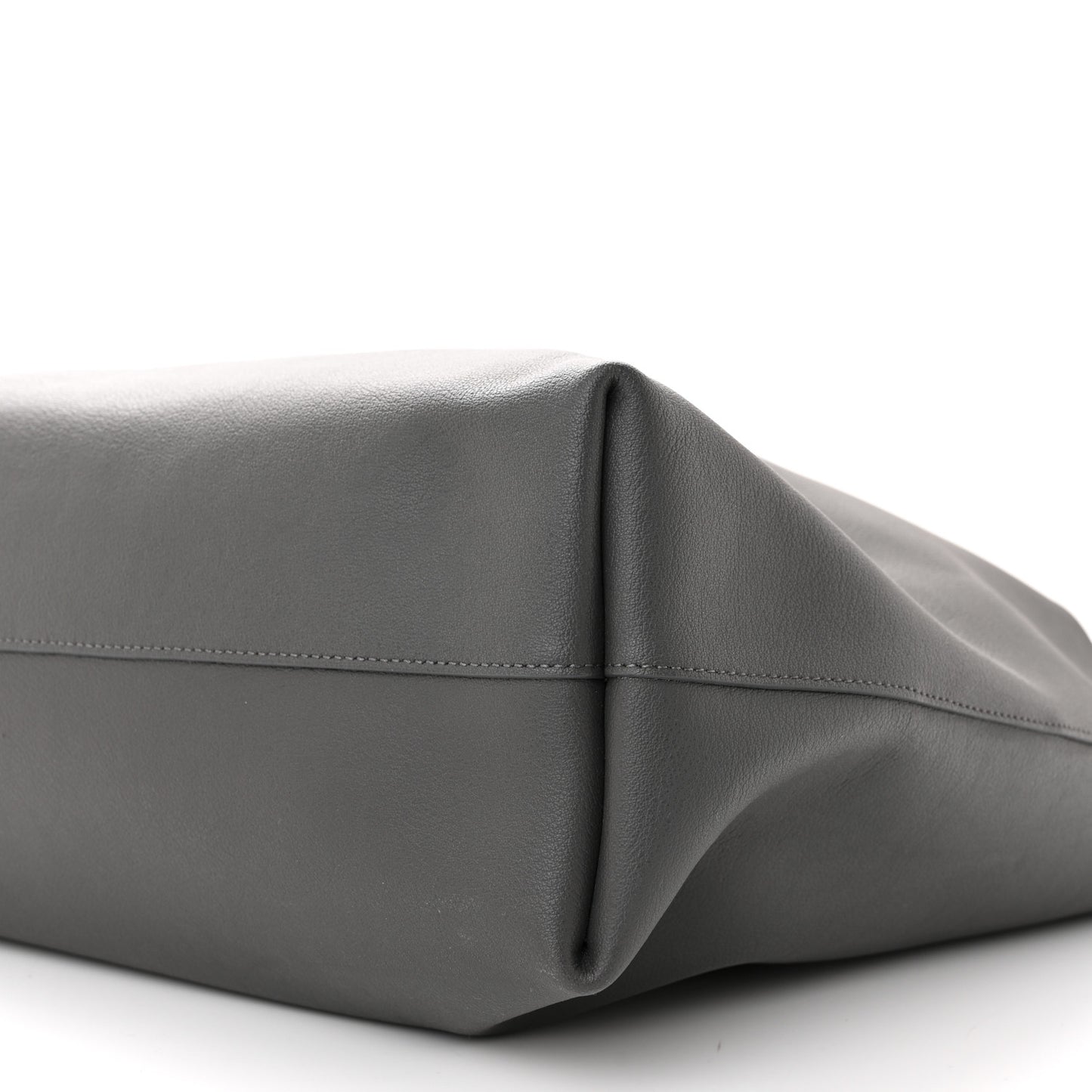 Calfskin Large Shopping Tote Asphalt