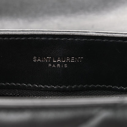 Saint Laurent Calfskin Y Quilted Monogram Toy Loulou Crossbody Bag Black 6 of 11