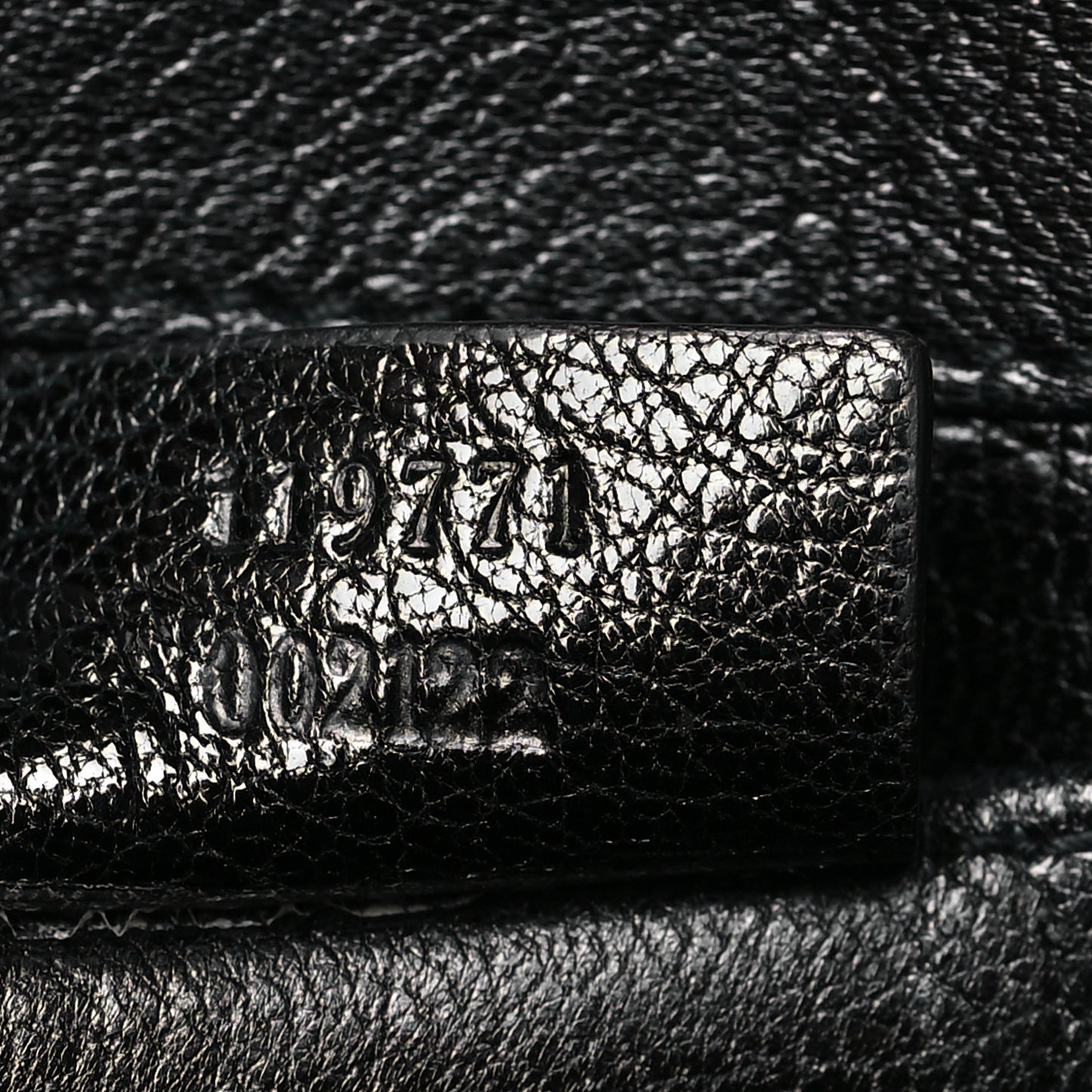 Goatskin Patent Horsebit Chain Clutch  Black