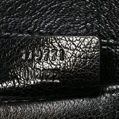 Gucci Goatskin Patent Horsebit Chain Clutch  Black 7 of 11