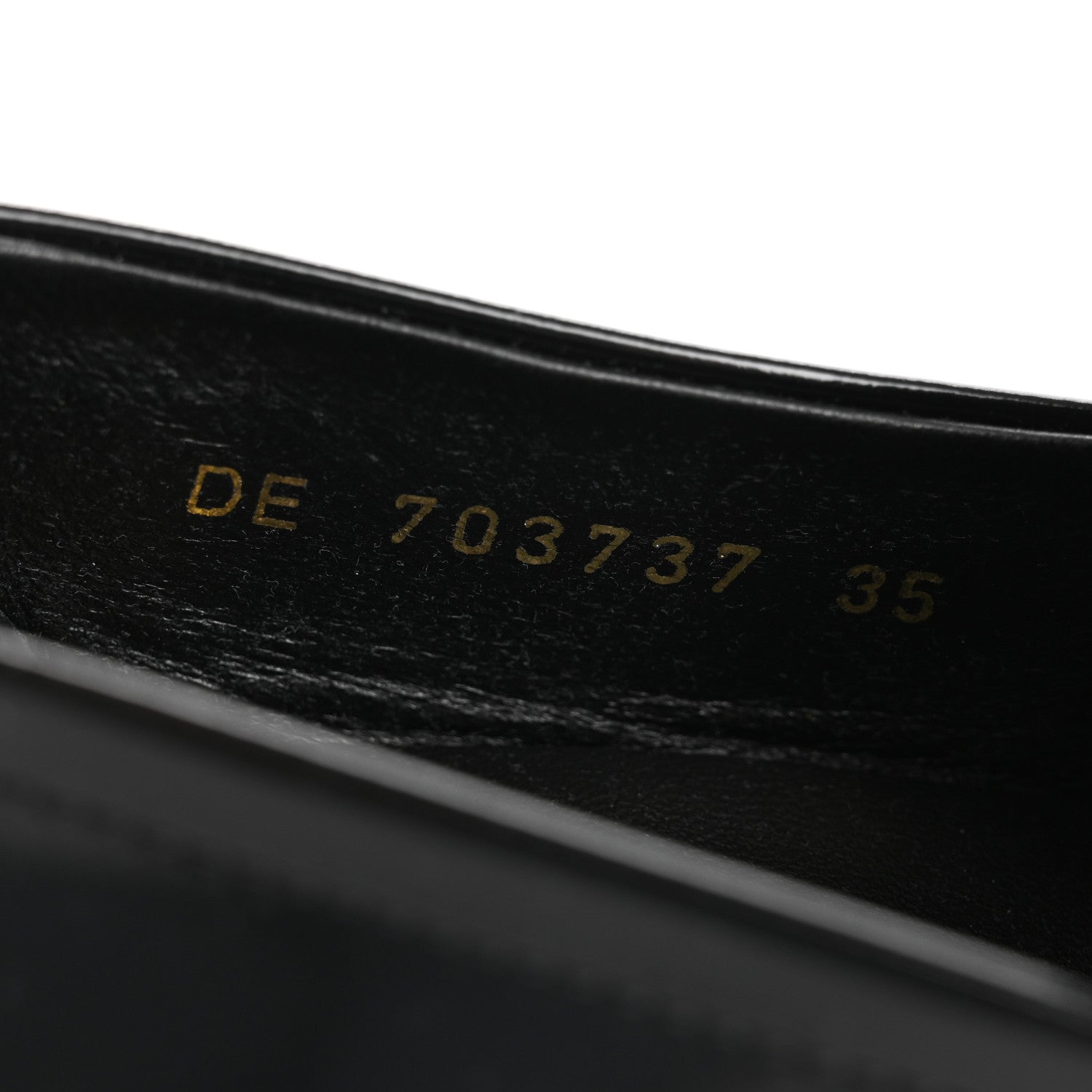 Saint Laurent Calfskin Penny Loafers 35 Black 9 of 9
