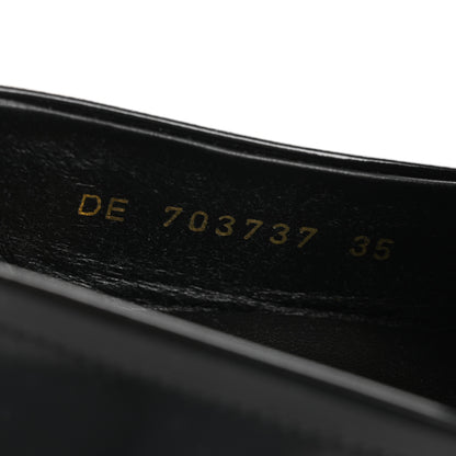 Saint Laurent Calfskin Penny Loafers 35 Black 9 of 9