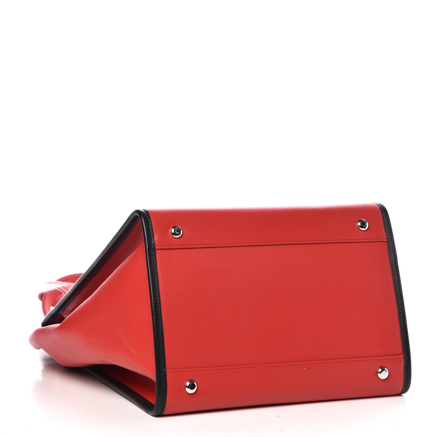 Agneau Classique Brillainte Tote Rouge Tango