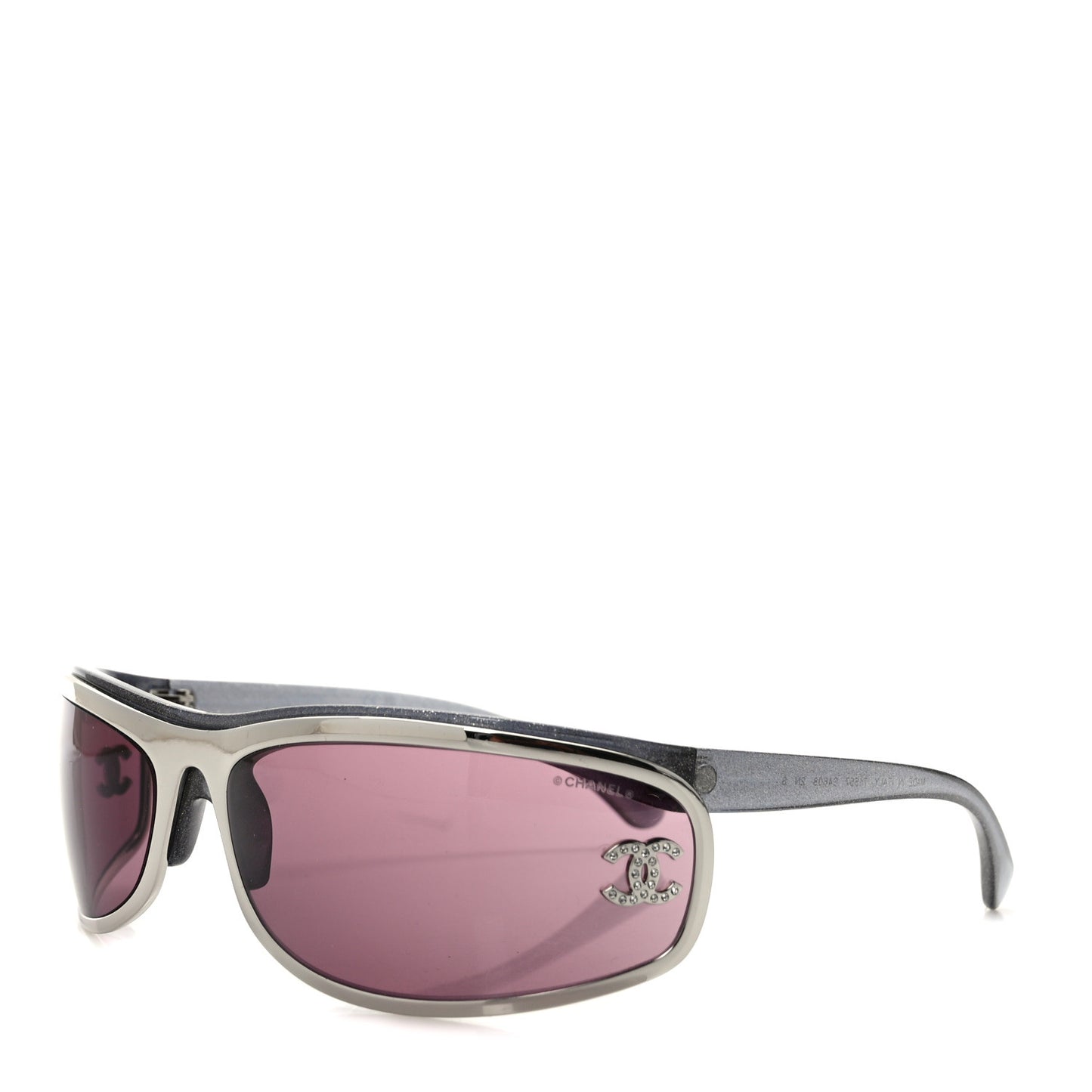 Shield Crystal CC Sunglasses 4608 Burgundy
