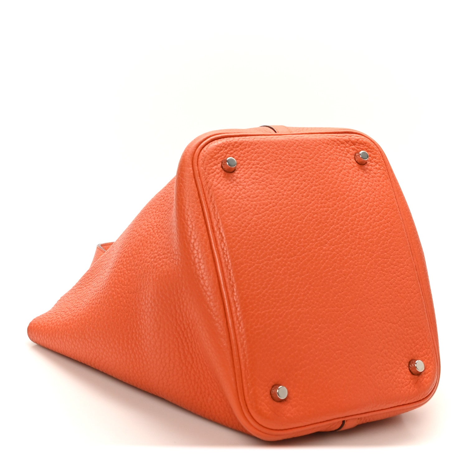 Hermes Taurillon Clemence Picotin Lock 22 MM Orange 4 of 10