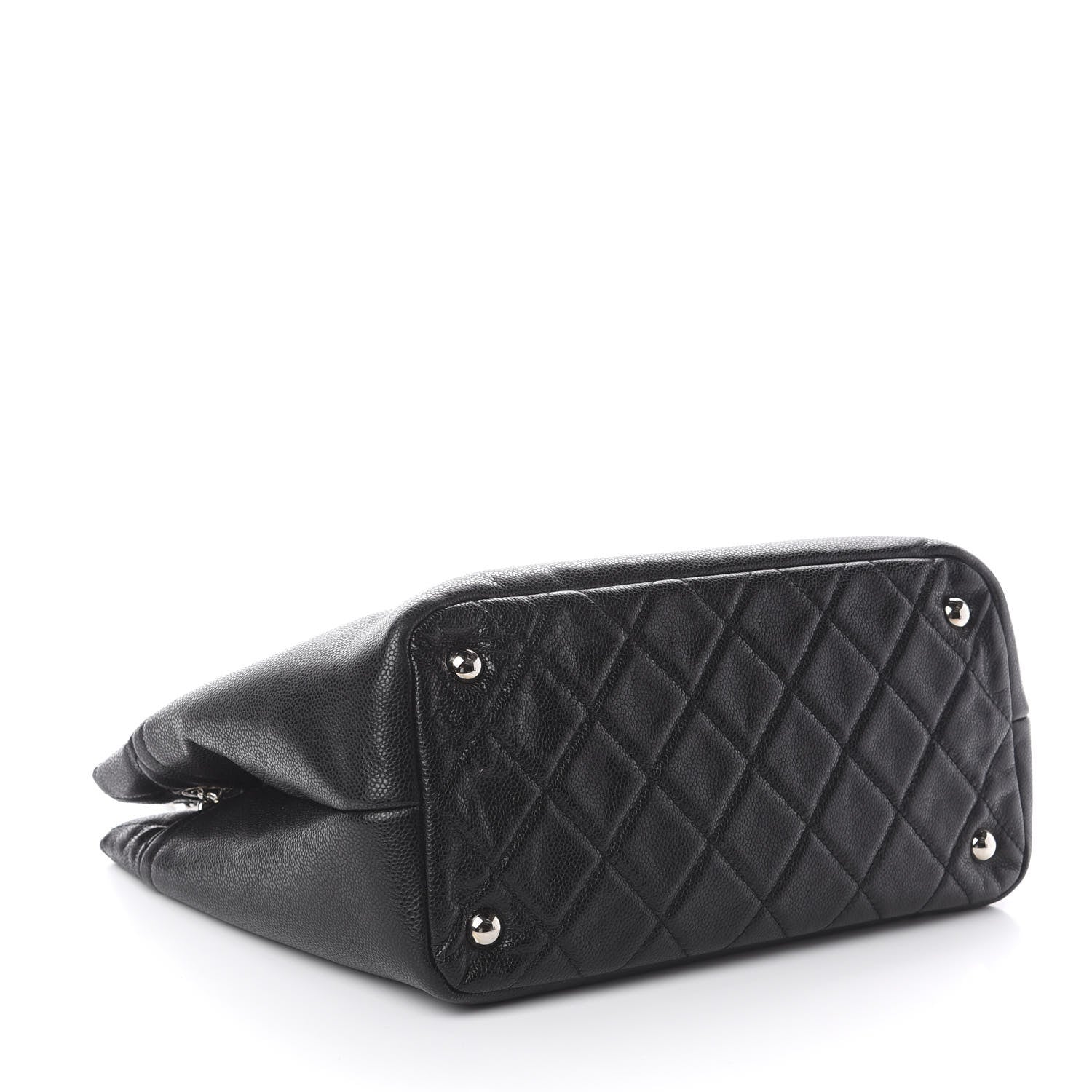 Chanel Caviar Quilted CC Timeless Soft Tote Black 3 of 9