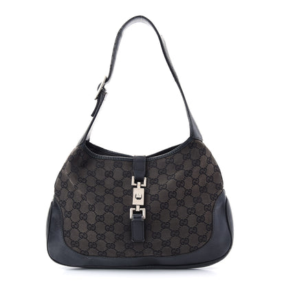 Gucci Monogram Small Jackie O Hobo Dark Brown 1 of 12