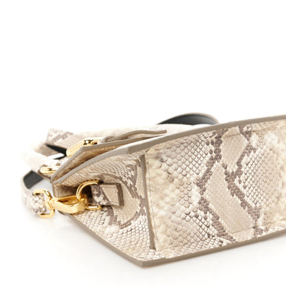 Jacquemus Goatskin Python Embossed Le Chiquito Moyen Beige 8 of 9