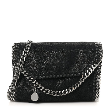 Stella McCartney Shaggy Deer Tiny Fold Over Falabella Tote Black 1 of 9