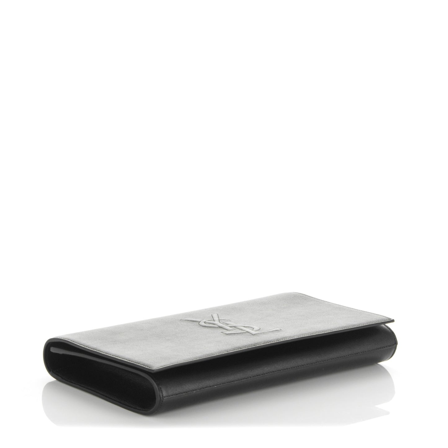 Calfskin Monogram Large Belle De Jour Clutch Black