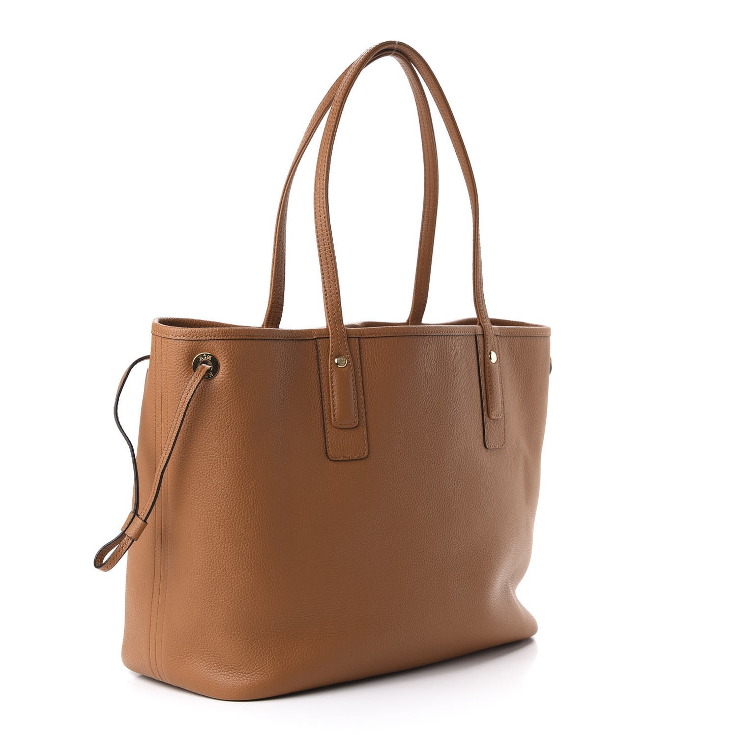 Calfskin Medium Liz Reversible Shopper Tote Cognac