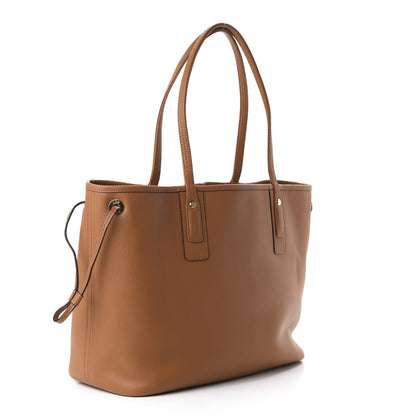 MCM Calfskin Medium Liz Reversible Shopper Tote Cognac 3 of 15