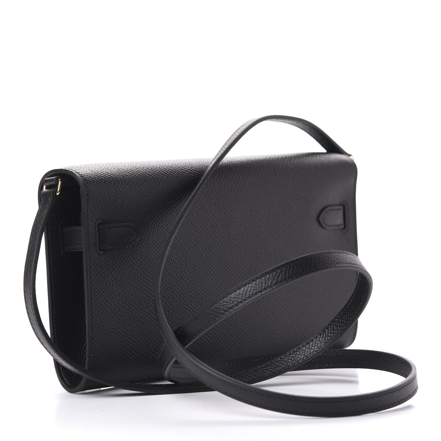 Hermes Epsom Kelly Wallet To Go Black 2 of 15