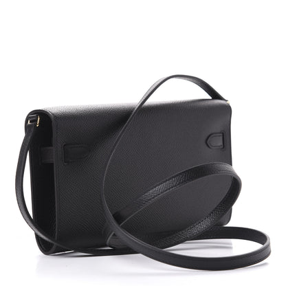 Hermes Epsom Kelly Wallet To Go Black 2 of 15