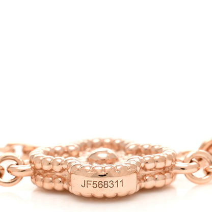 Van Cleef & Arpels 18K Rose Gold 6 Motifs Sweet Alhambra Bracelet 4 of 5